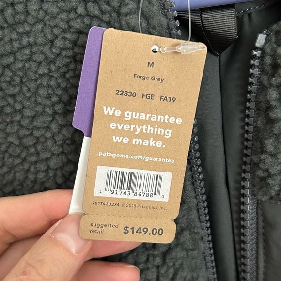 Patagonia Other Fleece Jacket Forge Grey Size Medium - Picture 3 of 6